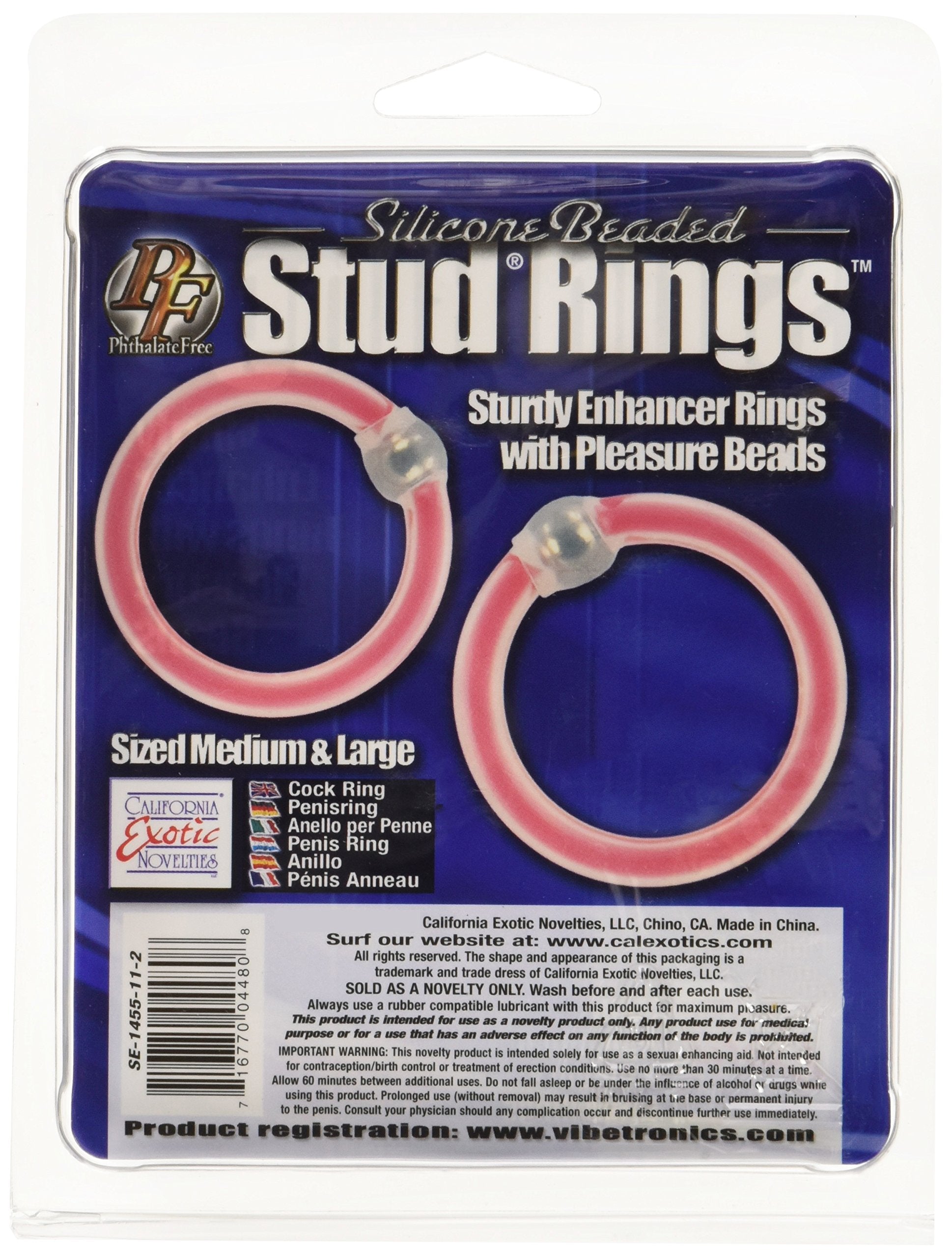 California Exotics Silicone Beaded Stud Ring