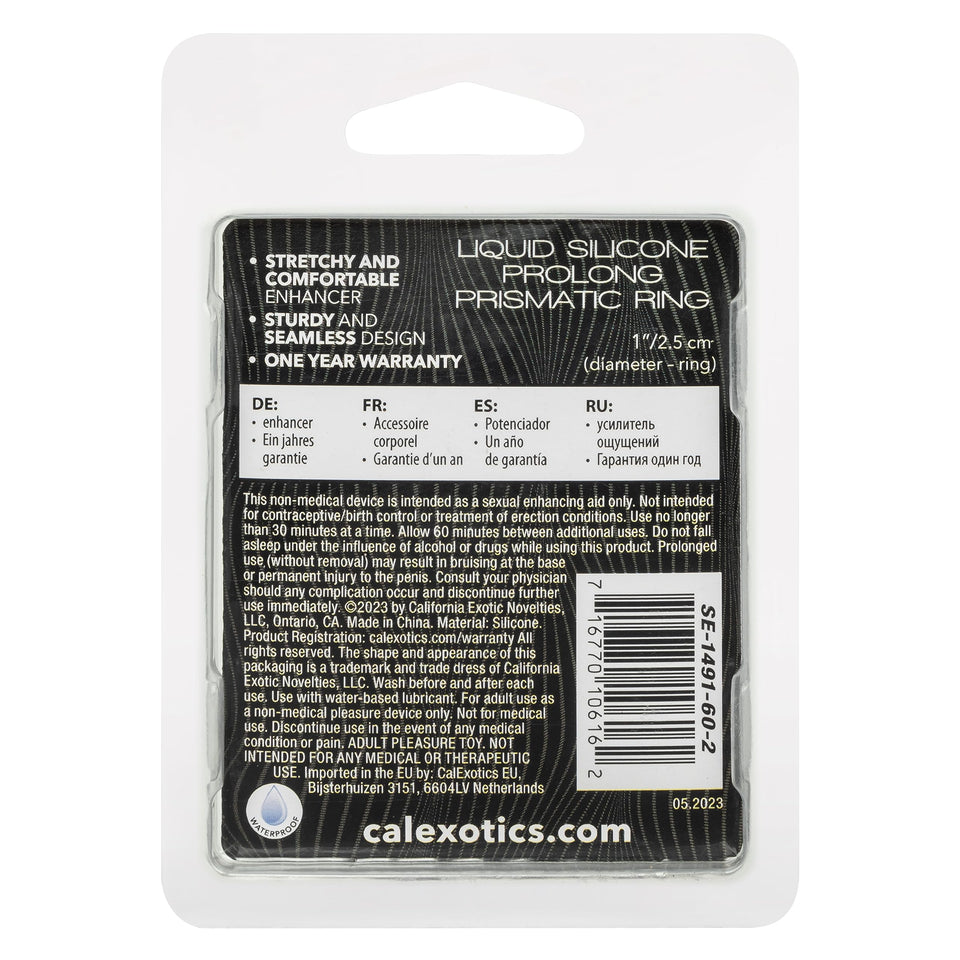 Alpha Liquid Silicone Prolong Prismatic Ring