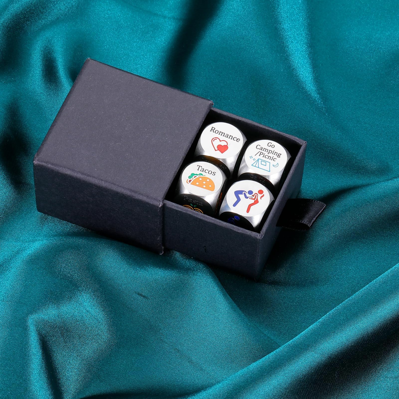 Date Night Dice Gifts for Boyfriend Girlfriend Couple Sex Dice Movie Food Dice Anniversary for Him Her Romantic Birthday Gift fo