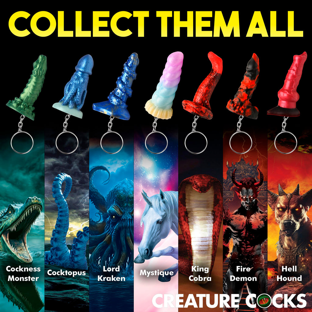 Creature Cocks 3Pc Silicone Keychain Set