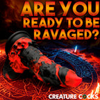 Creature Cocks Fire Demon Monster Silicone Dildo