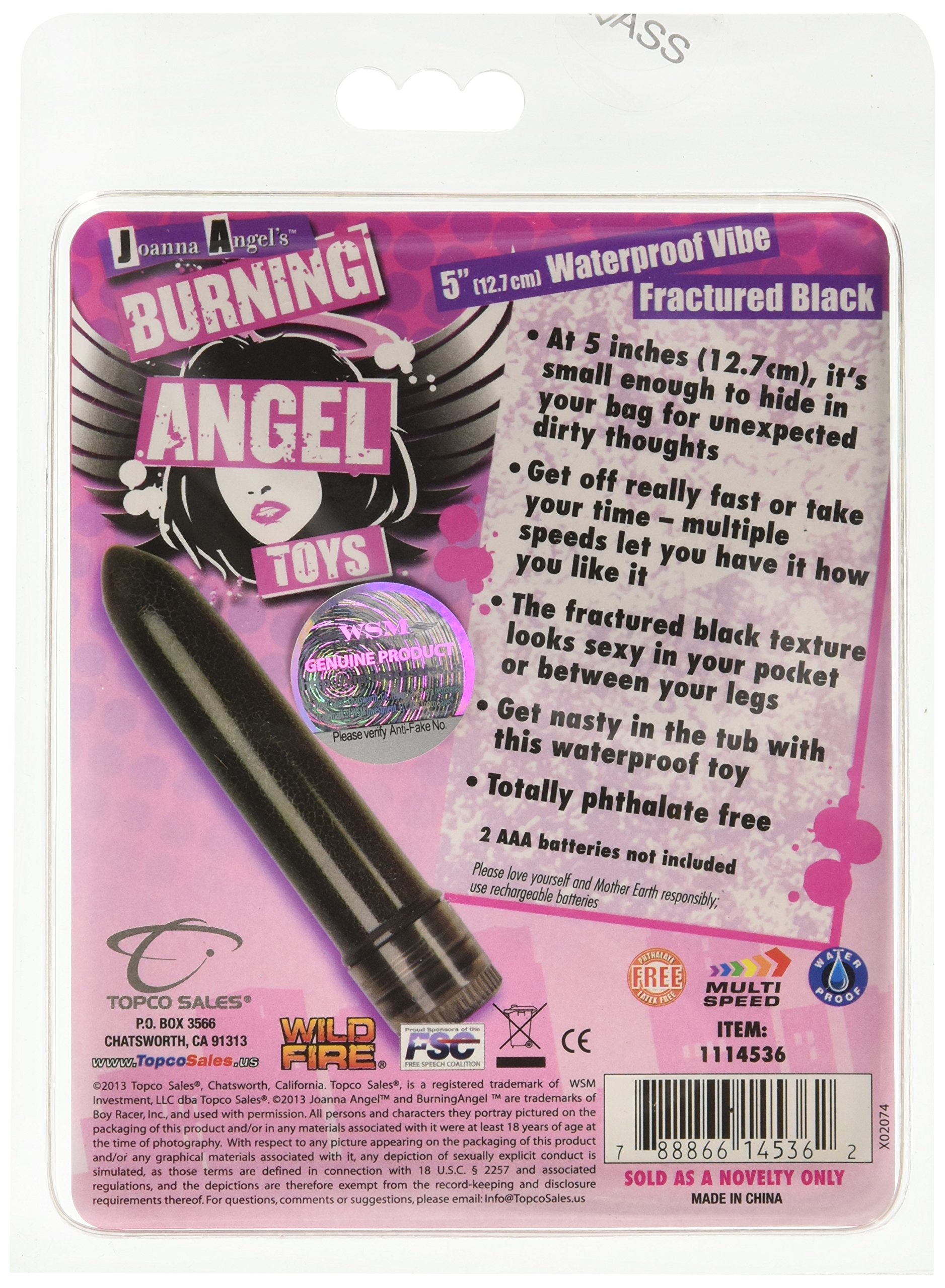 Joanna Angel 5-Inch Waterproof Vibe, Black