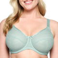 Full Figure Plus Size Lace Comfort Wonderwire Bra Underwire #9855 Jade