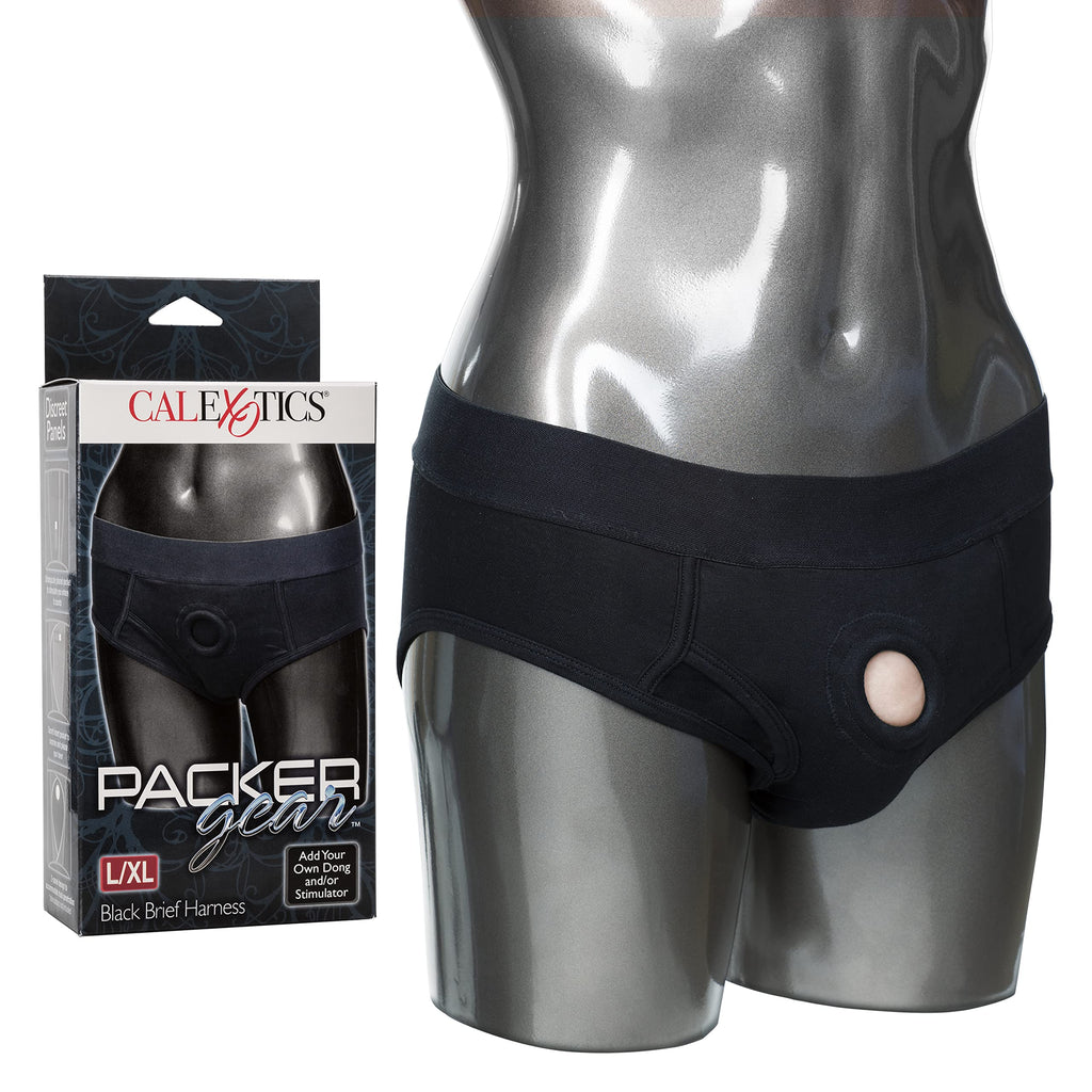 Calexotics Packer Gear Black Brief Harness - Xl/2Xl