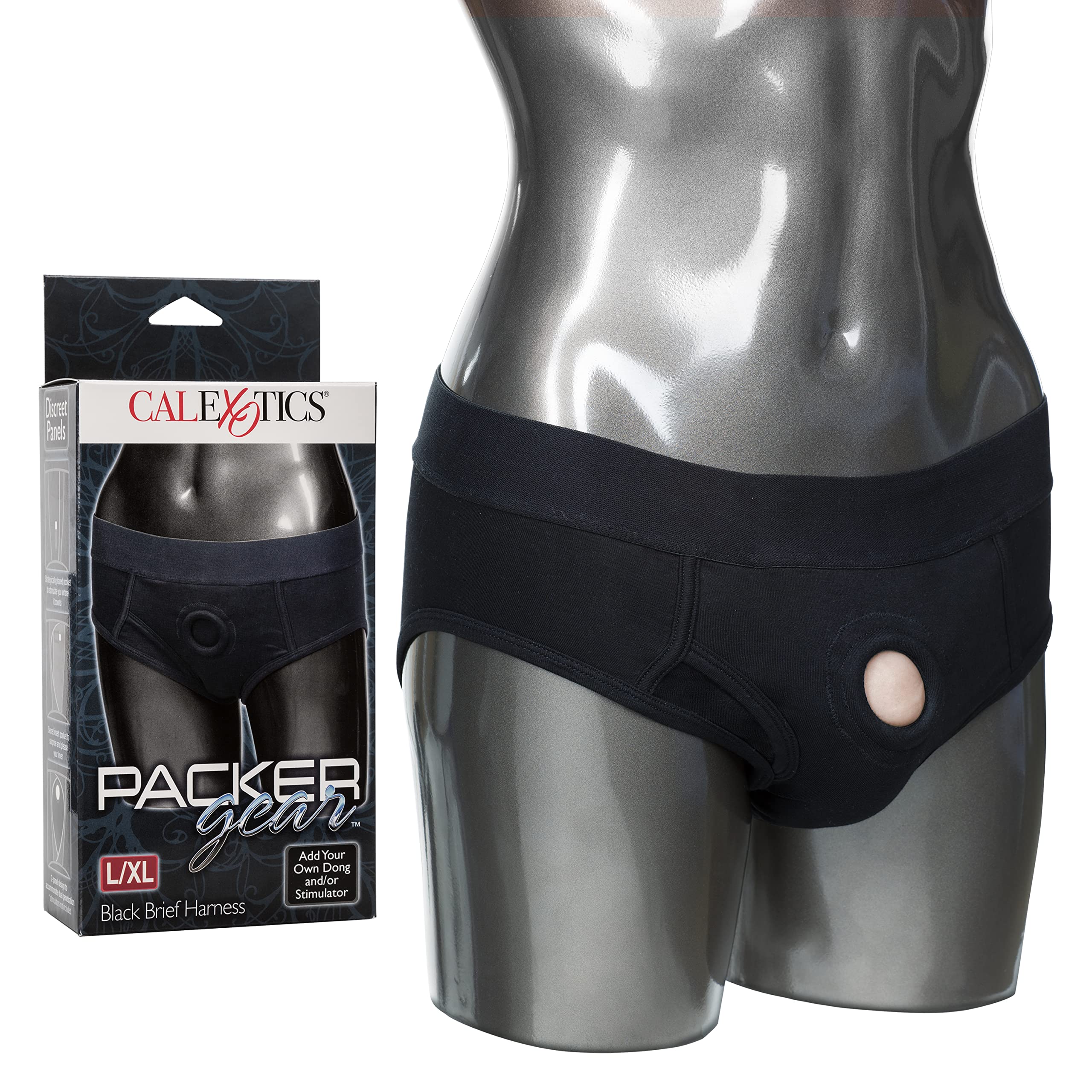Calexotics Packer Gear Black Brief Harness - Xl/2Xl