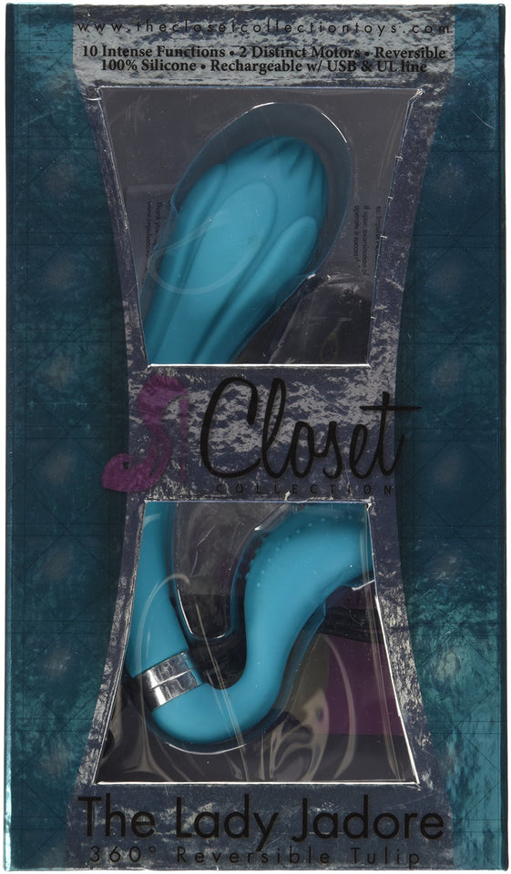 Impulse Novelties Lady Jadore 360 Reversible Tulip, Turquoise, 14.4 Ounce