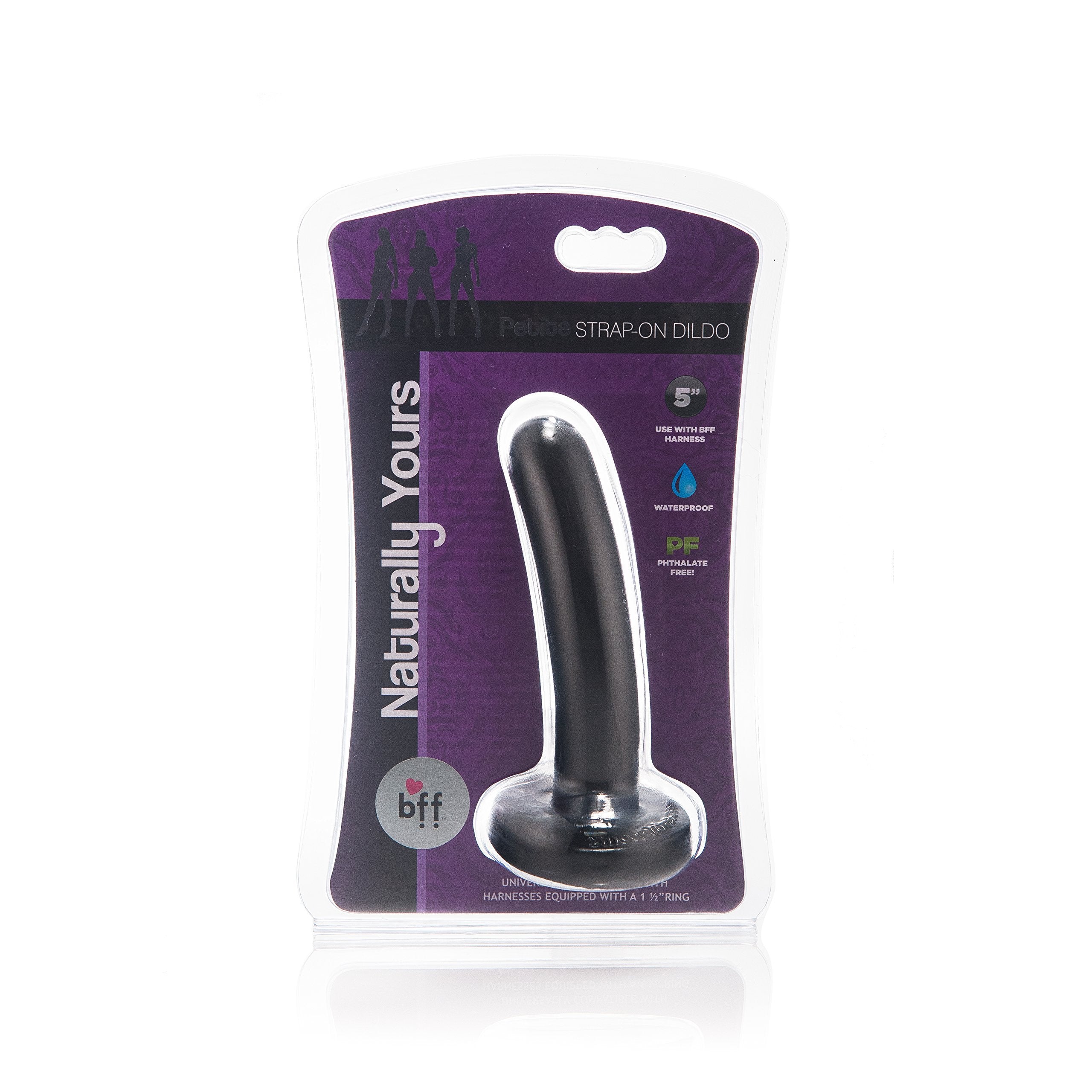 Si Novelties Bff Petite Strap On Dildo Black 5In