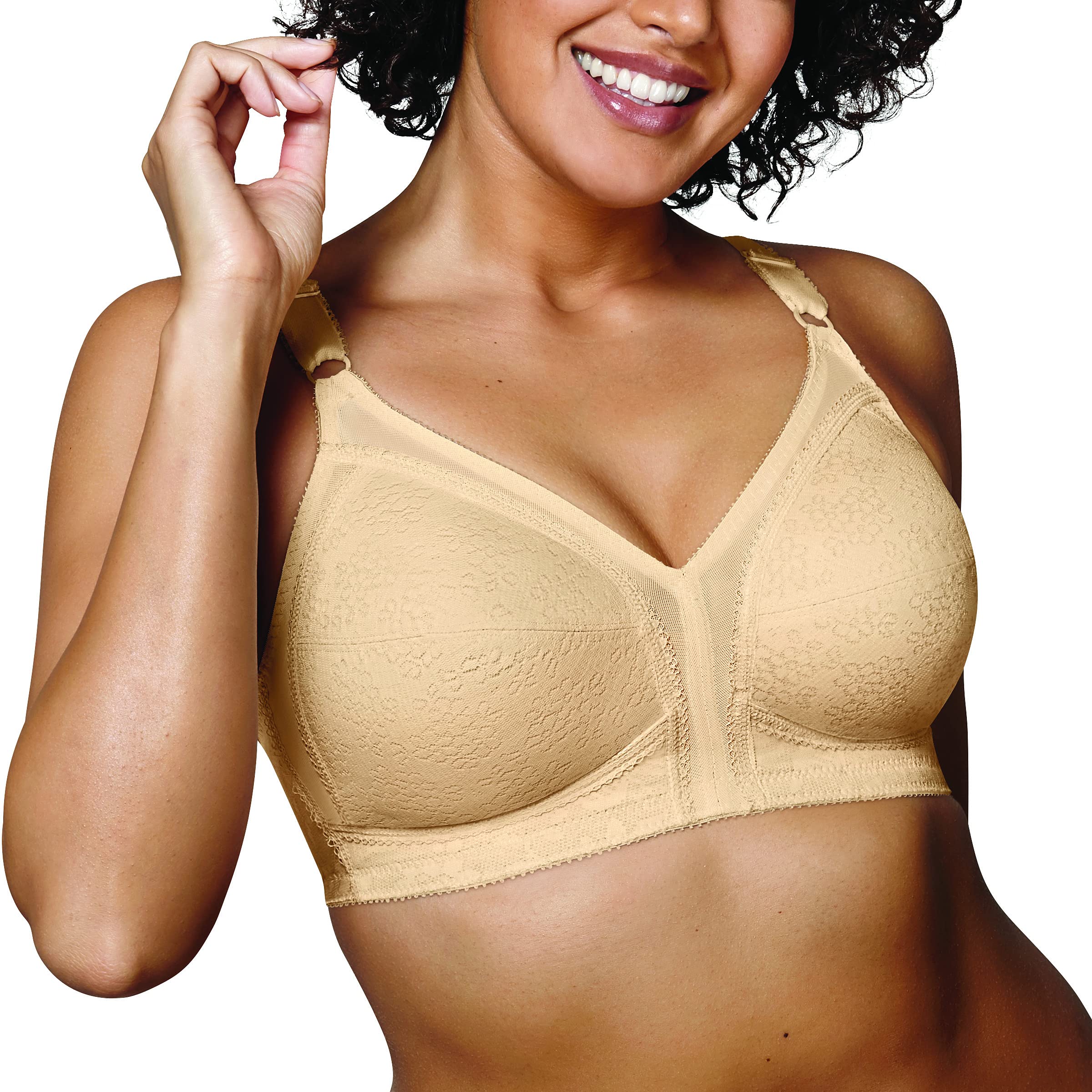 Playtex Womens 18 Hour Soft Cup Wirefree Bra, Natural Beige, 40DD