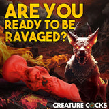 Creature Cocks Fire Hound Silicone Dildo Medium
