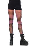 Fishnet tie dye pantyhose O/S