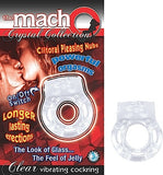 Macho Crystal Cockring Clear Vibrating