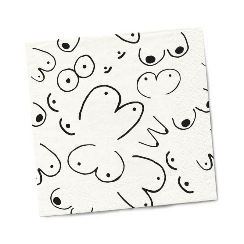 Tw Boobs Napkins 20Pk