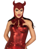 Glitter shimmer vintage devil bonnet.