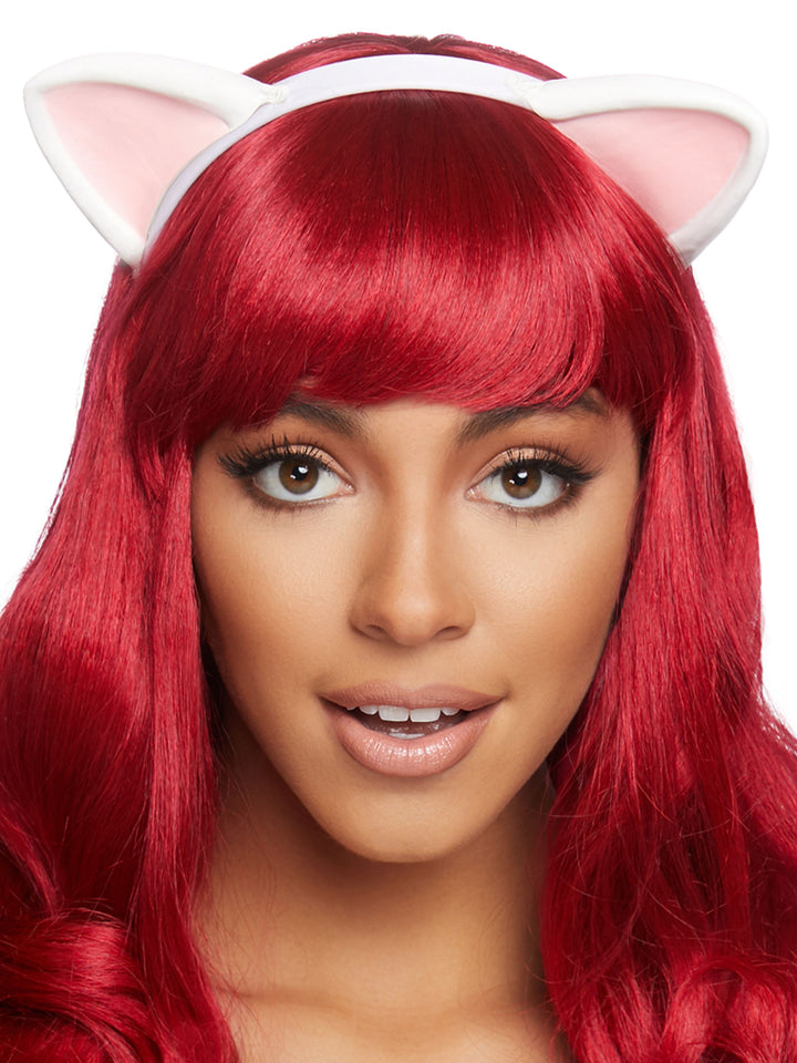 Latex kitty ear headband O/S W