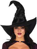 Large ruched witch hat O/S BLA