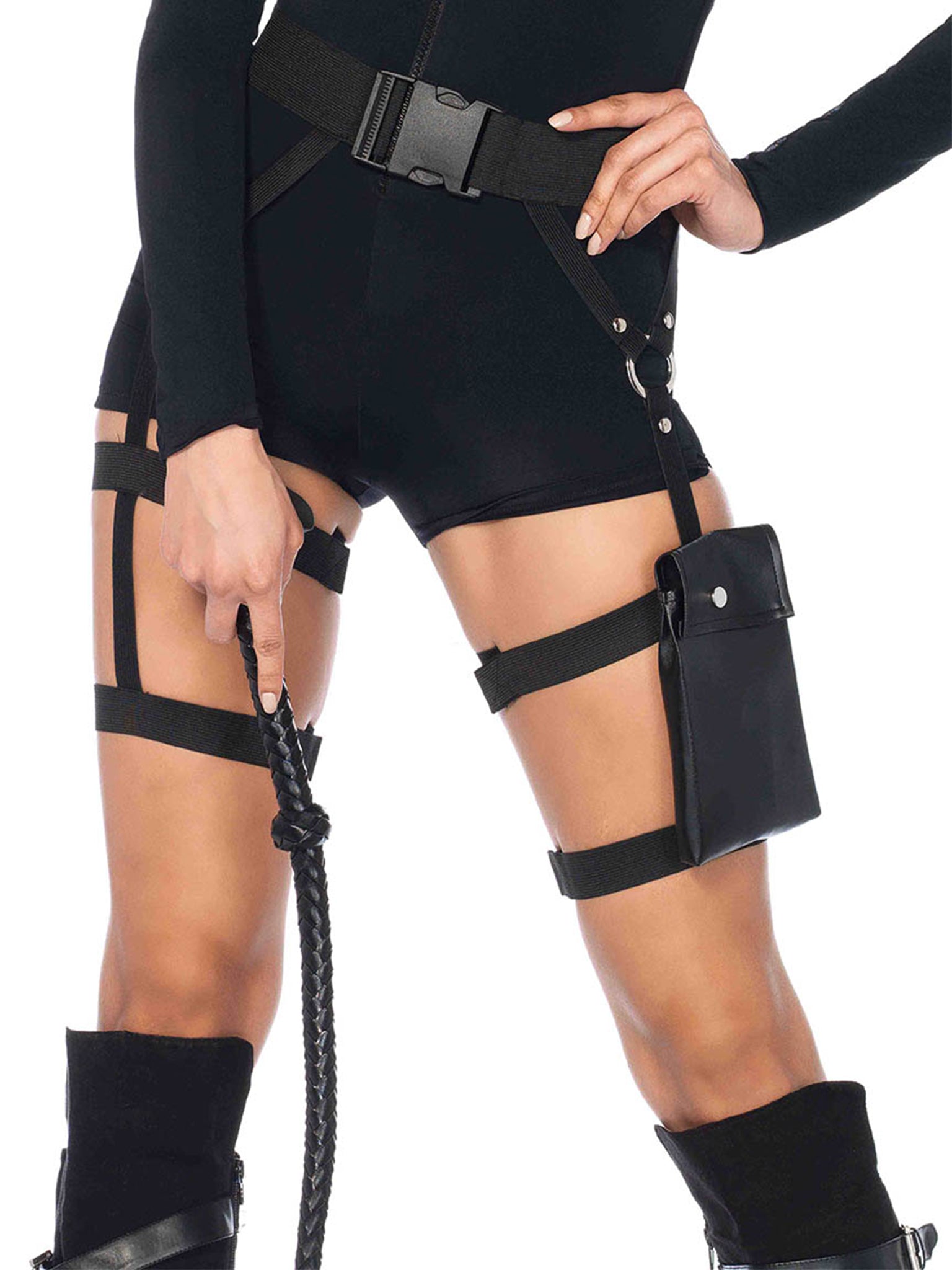 Multi strap garter pocket util
