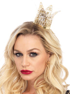 Mini metal filigree crown
