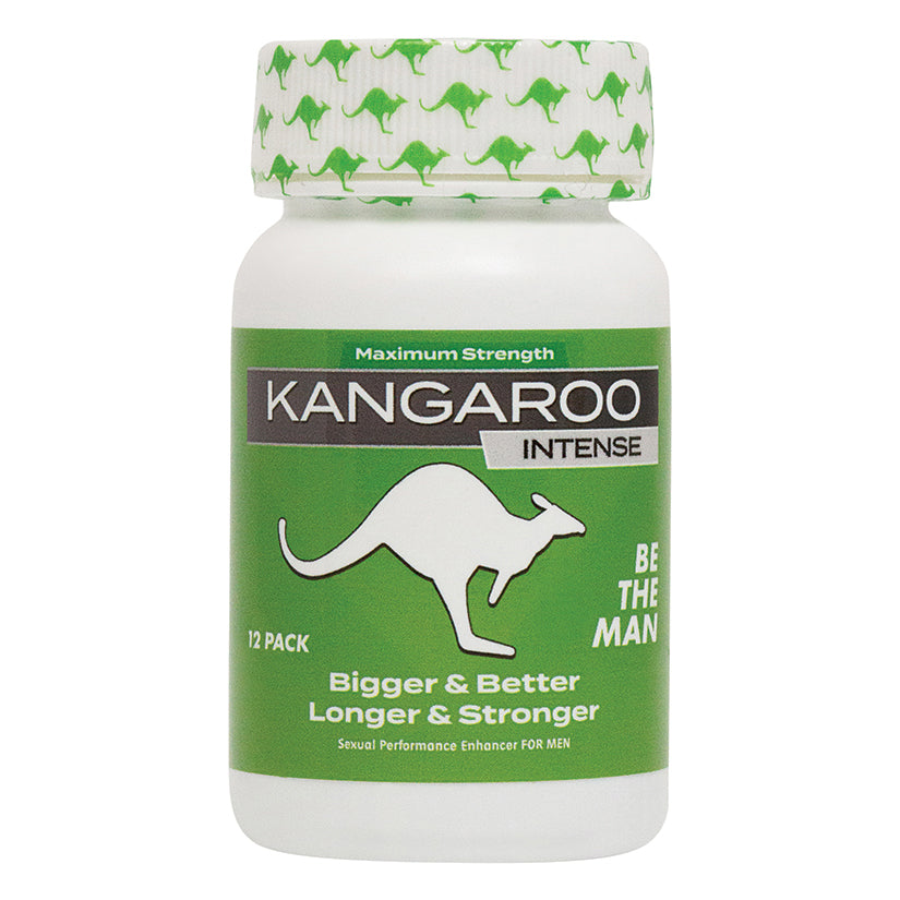 Kangaroo ''Green'' Intense For Him 12 Count Bottle