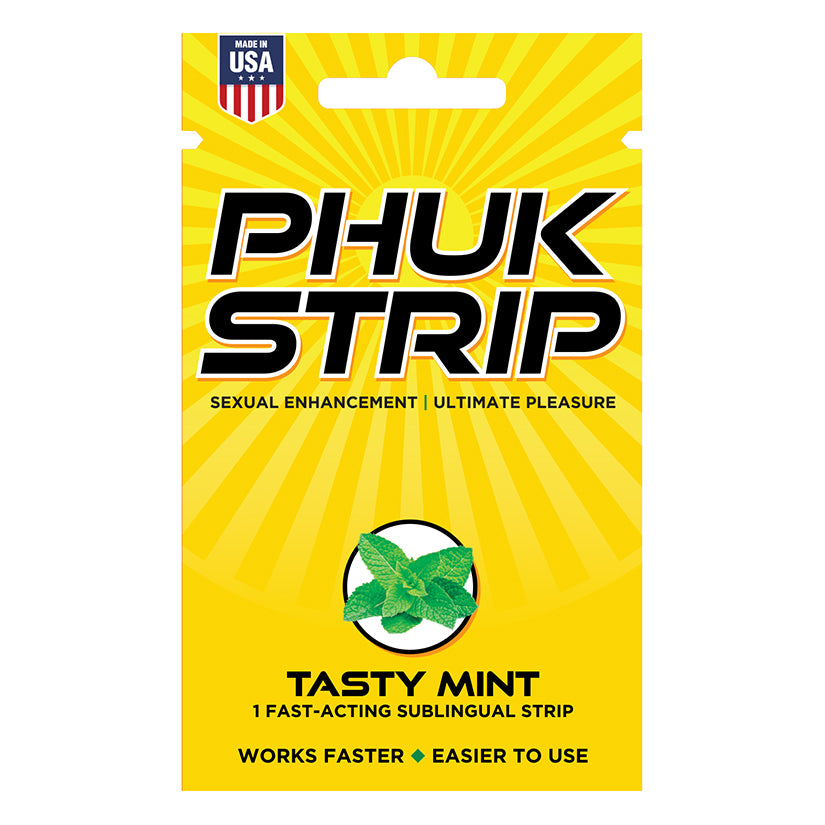 Phuk Male Enhancement Strip Tasty Mint Display Of 30