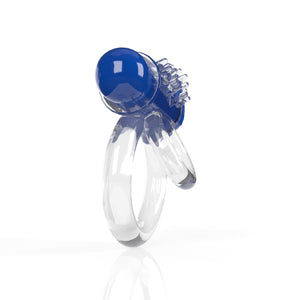 Screaming O 4B - Double O Super Powered Vibrating  Double Ring - Blueberry