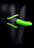 Thigh Strap-On With Silicone Dildo 5.7 Inch - Glow In The Dark