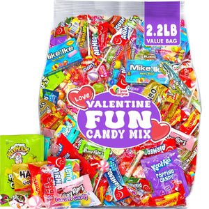 Assorted Valentine Candy Mix - Valentine'S Day Bulk Candies - 2.2 Pounds - Parade Party Pack - Pinata Goodie Bag Stuffers