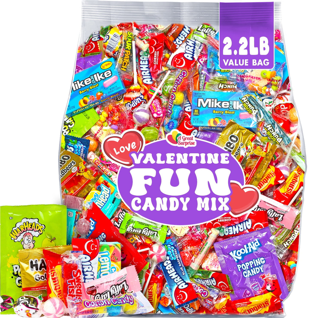 Assorted Valentine Candy Mix - Valentine'S Day Bulk Candies - 2.2 Pounds - Parade Party Pack - Pinata Goodie Bag Stuffers