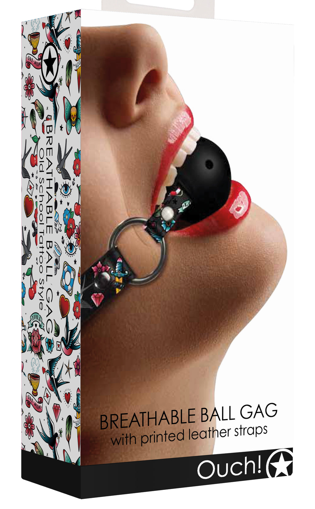 Old School Tattoo Breathable Ball Gag