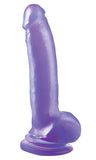 Basix 9In. Thicky W/Suction Cup Purple