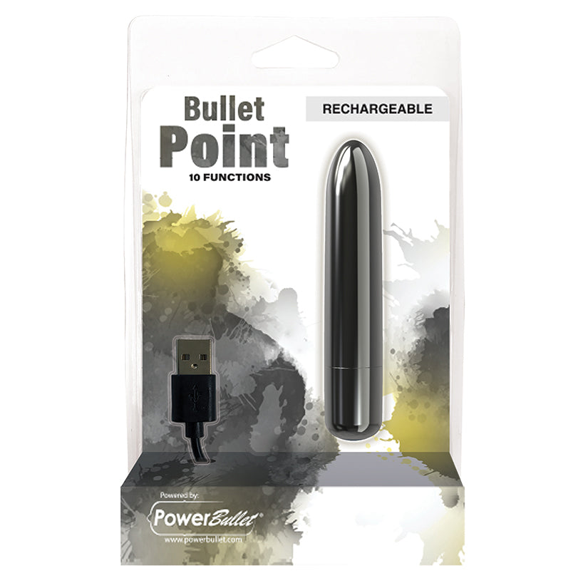 Powerbullet Bullet Point 10 Function Rechargeable-Black 4''