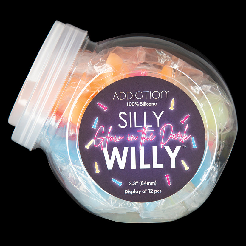Bms Addiction Silly Willy Glow In The Dark 3.3'' Display Of 12