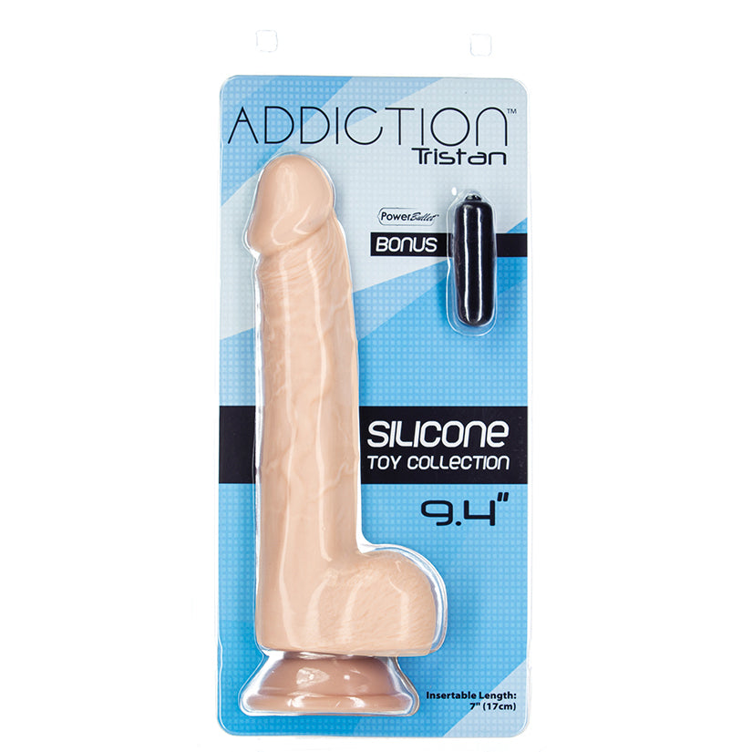 Addiction Tristan Silicone Dildo-Beige 9''