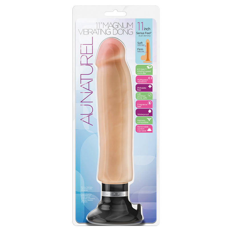 Au Naturel Magnum Vibrating Dong-Beige 11''