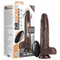 Dr. Skin Silicone Dr. Murphy Thrusting Dildo-Chocolate 8''