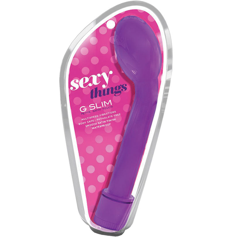 Sexy Things G Slim Petite Satin Touch-Purple 6.5''