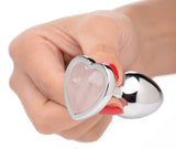 Rose Quartz Heart Anal Plug -Small