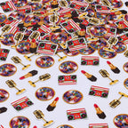 Beauty Or Beats Confetti - Beauty Or Beats Gender Reveal Decorations, 200Pcs Gender Reveal Confetti Table Decorations For 80S 90