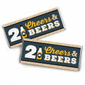 Big Dot Of Happiness Cheers And Beers To 21 Years - Candy Bar Wrapper 21St Birthday Party Favors - Set Of 24