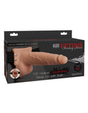 Ff 7.5In Hollow Squirt Strap-On Balls Fl