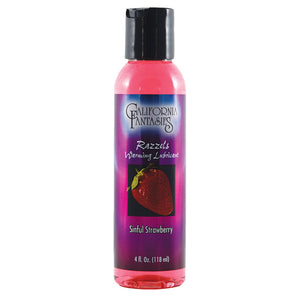 Razzels Warming Lube-Sinful Strawberry 4Oz