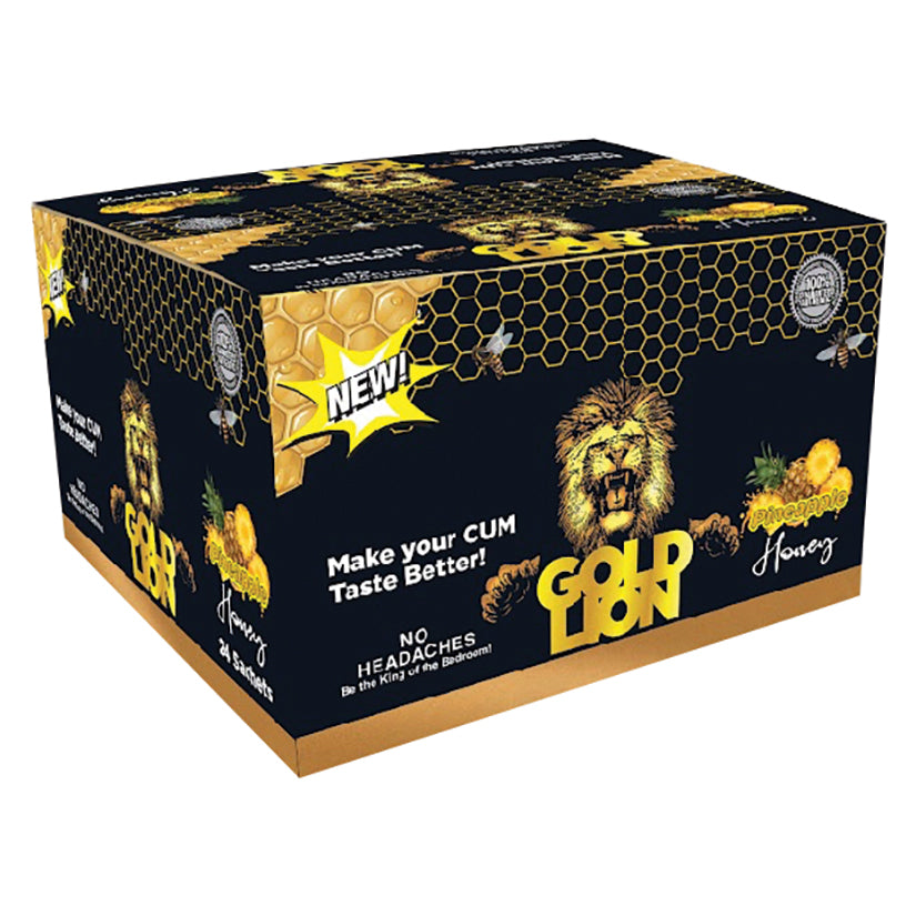 Gold Lion Pineapple Honey Single Pack Display Of 24