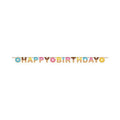 Creative Converting Multi-Color Birthday Donut Time Ribbon Party Banner, 0.01'' X 6''