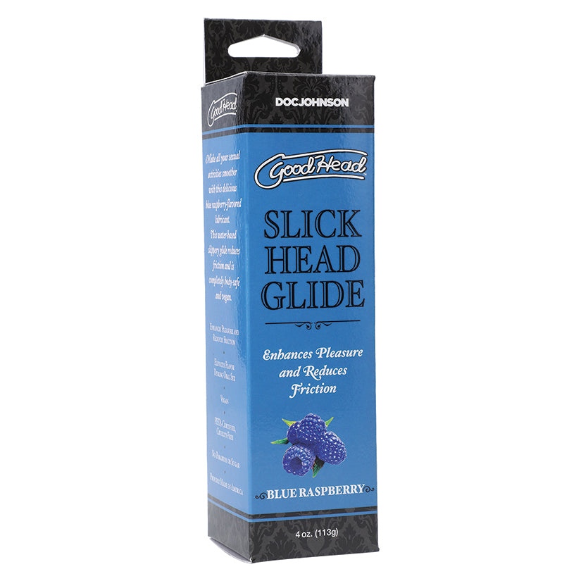 Goodhead Slick Head Glide-Blue Raspberry 4Oz