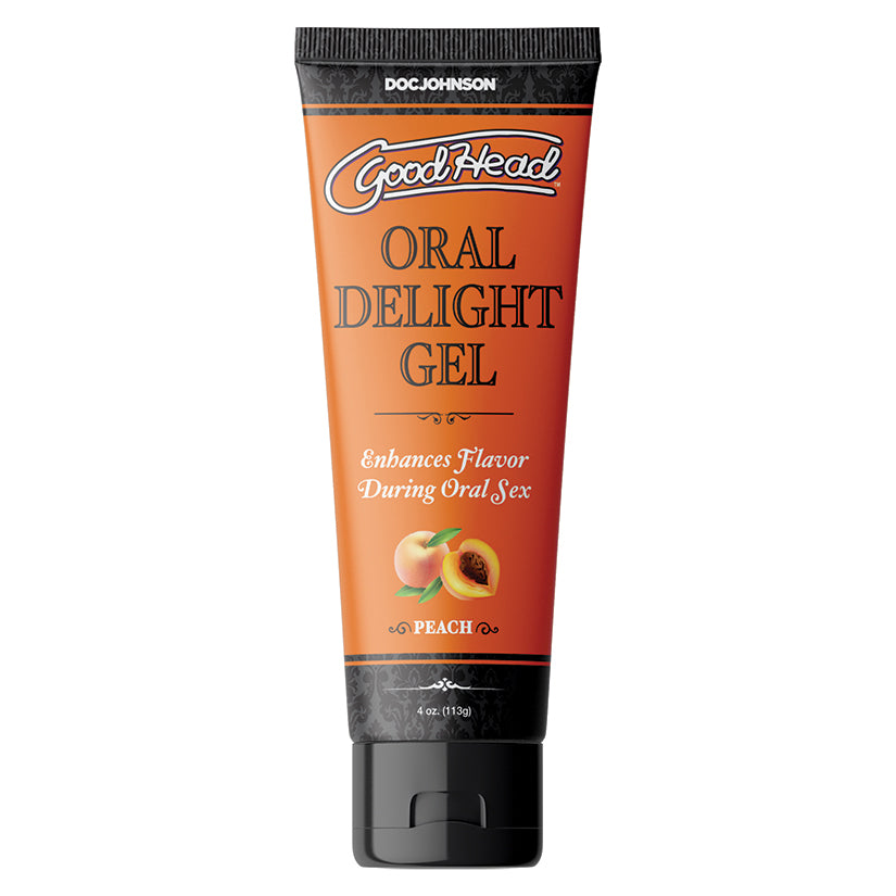 Goodhead Oral Delight Gel-Peach 4Oz Bulk