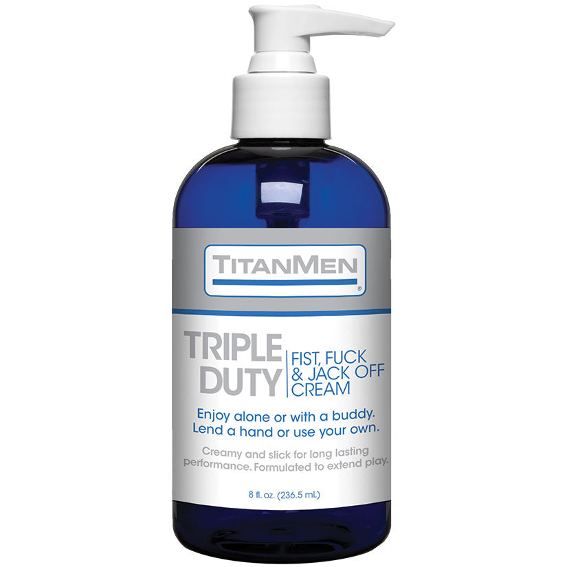 Titanmen Triple Duty Fist, Fuck & Jack Off Cream 8Oz