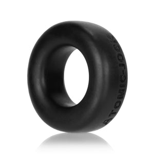 Cock T Comfort Cockring By Atomic Jock Silicone Smoosh - Black