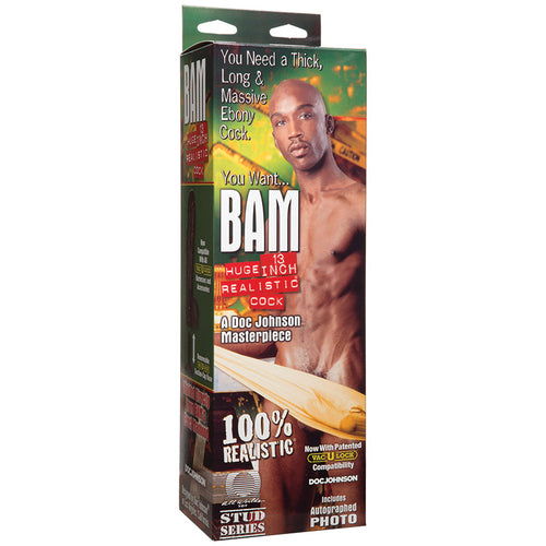 Bam Realistic Dong-Ebony 13''