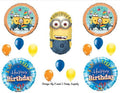 Despicable Me 2 Minions Blue Streamers Happy Birthday Party Balloons Decorations Supplies
