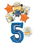 Despicable Me 3 Minions 5Th Birthday Party Supplies And Balloon Decorations