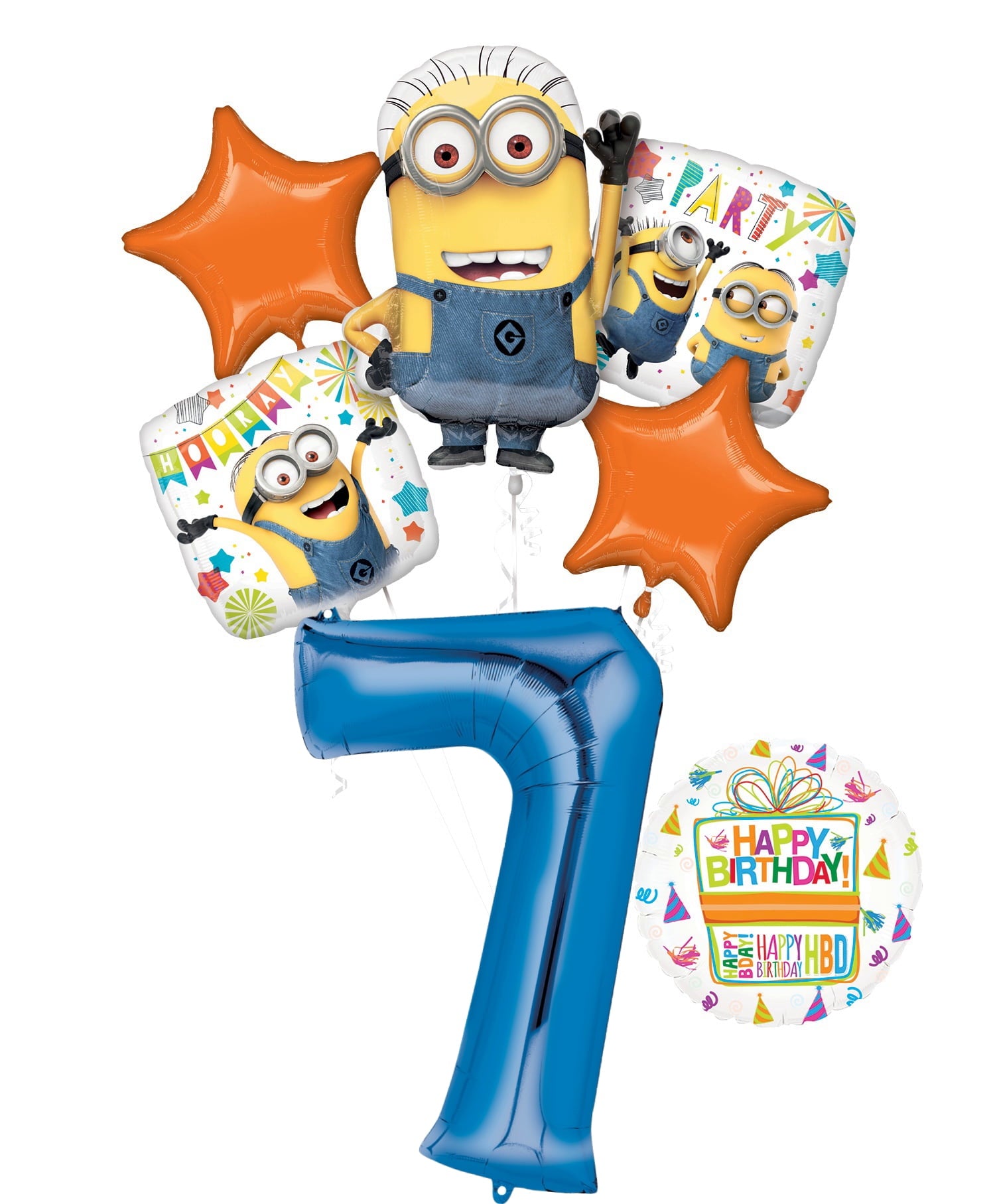Despicable Me 3 Minions 7Th Birthday Party Supplies And Balloon Decorations